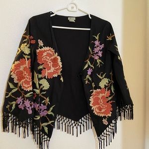 Odille fringe embroidered jacket